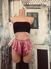 Deep pink sliPpy soft satin silk effect sissy cami knickers panties L/XL R51