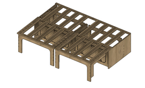 Made measure sliding bed - sliding,