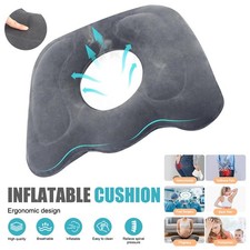 Inflatable Donut Ring Cushion Hemorrhoid Seat Pad Adjustable Office Sitting Fits