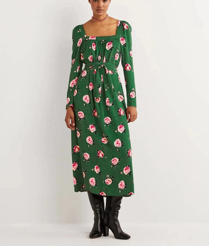 Boden 14r square neck maxi - ,
