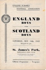 England v Scotland (Schoolboy International @ Newcastle United) 1949