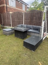 Garden Rattan Sofa Set With A Table