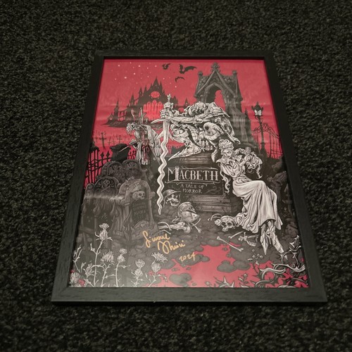 Signed framed a4 poster - a4,
