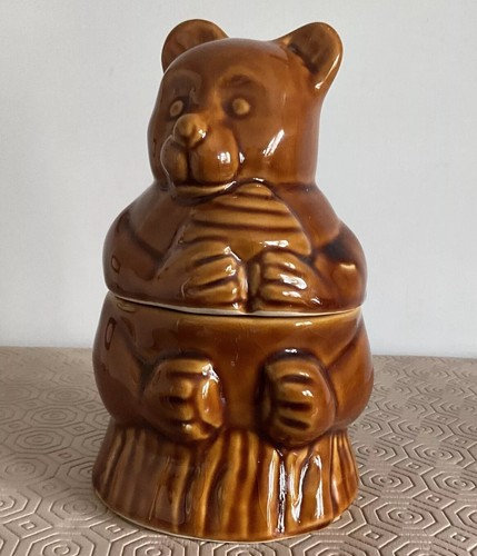 Vintage bear honey - honey, pot
