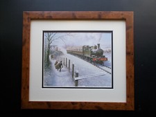 RAILWAY PRINT BY DON BRECKON FRAMED (B15)