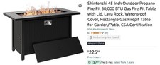45 Inch Outdoor Propane Fire