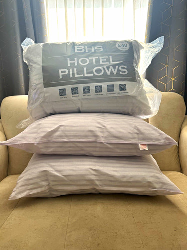 Bhs hotel bed pillows pair - pillows,