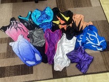 Bundle of  11 Gymnastics Leotards - Size 30 Age 9-10 Zone AStar Chelle etc 