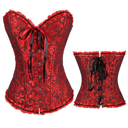 Women lace boned underbust - lace,