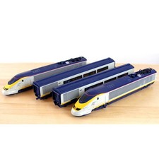 00 Gauge Hornby Eurostar 4 Car Set for Model Railway