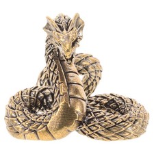 Brass Desktop Snake Statue