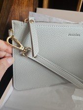 Pandora Grey Leather Clutch