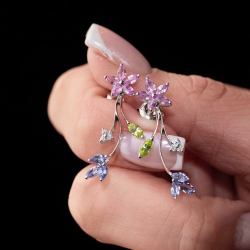 18ct white gold tanzanite - gold,