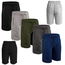 Mens Plain Sweat Shorts Fleece