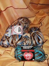 675g RED HEART SOFT ARAN YARN - MIXED COLOURS