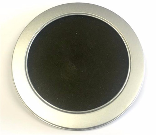 Aluminium dvd round case - aluminium,
