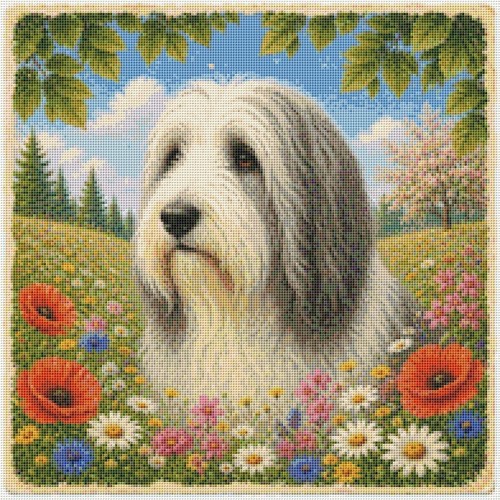 Bearded collie puppy dog - puppy,