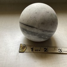 Vintage Marble Stone Round Paperweight  