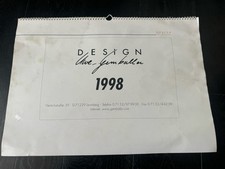 Porsche 911 Gemballa 1998 Poster Print Calendar Rare Item