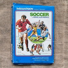 Soccer Intellivision Game Mattel Electronics 1979 Complete Vintage Retro Gaming