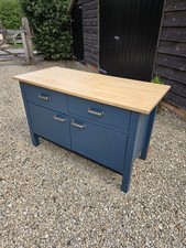 Freestanding Kitchen Unit With Solid Beech Worktop. 2 Cupboards and 2 Drawers.