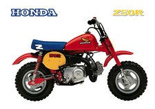 HONDA Poster Z50R Z50 1980's Mini Monkey Bike Suitable to Frame 1984