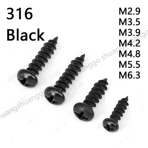Black 316 stainless steel - black,