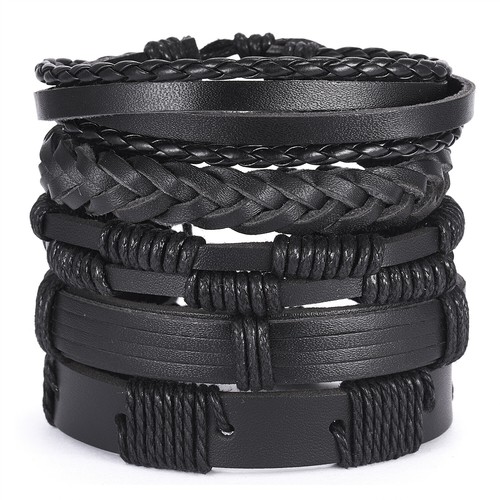 Men leather bracelet - men's,