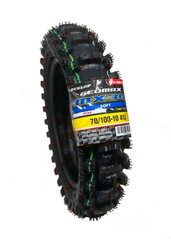 Dunlop 100 mx34 rear - dunlop, 70/100-10