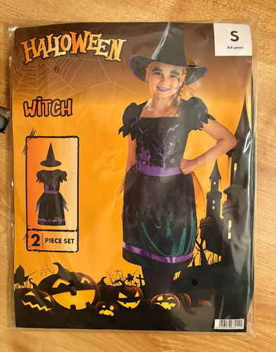 Girls halloween witch costume - halloween,