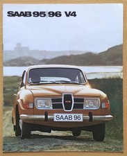 SAAB 95 & 96 V4 SALOON & ESTATE Car Sales Brochure 1974 #IN 19344