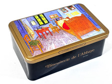 Vincent Van Gogh Biscuit Tin La Chambre Biscuiterie de l'Abbaye 1994 Vintage Box