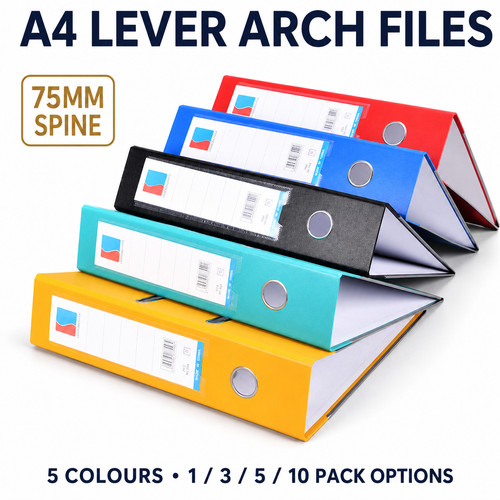 Lever arch files - a4, 75mm