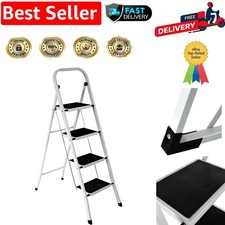 Superior Foldable 4-Step Ladder with Anti-Slip Feet - 150kg Load Capacity