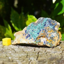 Azurite with malachite mineral - azurite,