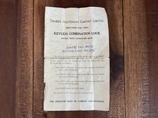 Vintage CHUBB Australia Safe