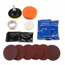 Car Headlight Restoration Kit w/ Lens Sealer Headlamp Polishing 15pcs Plastic