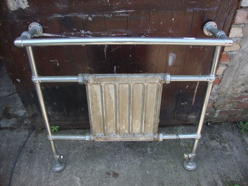 Reclaimed chrome towel rail