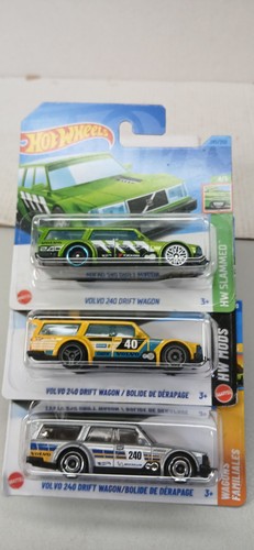 Hot wheels volvo 240 drift - hot, x3