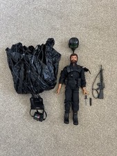 Action Man Vintage SAS Parachute Attack Outfit & Figure Palitoy - glued head