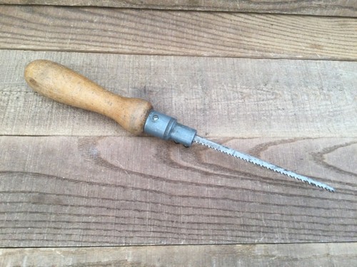 Vintage carpentry pad - pad, saw