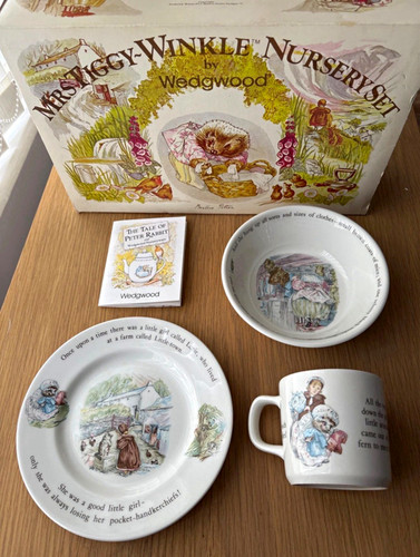 Wedgwood mrs tiggy winkle - tiggy-winkle, 3pc