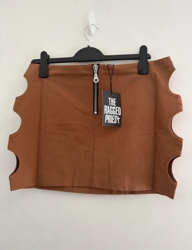Brown ragged priest skirt size - ragged,