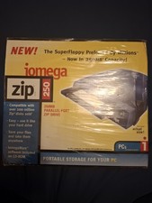 Iomega Zip 250 Drive External Parallel Connection Brand New Sealed