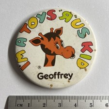 NOTE RUSTY Collectible Pin Badge I’m a Toys r Us Kid Geoffrey Giraffe