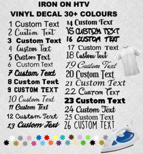 Personalised iron name heat - on,