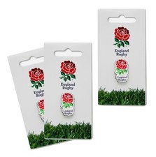 England Rugby Pin Badge x 3  - Official RFU Rose Merchandise Supporter Item