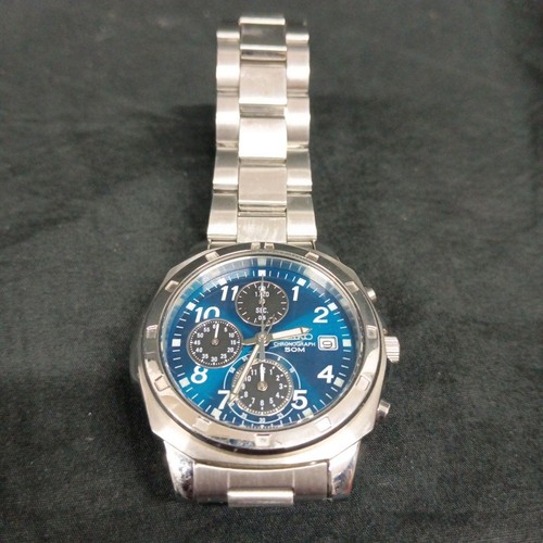 Seiko snd193p blue dial quartz - seiko,