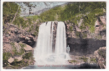 An Early Valentine's Post Card of Upper Fall, Campsie Glen. Stirlingshire