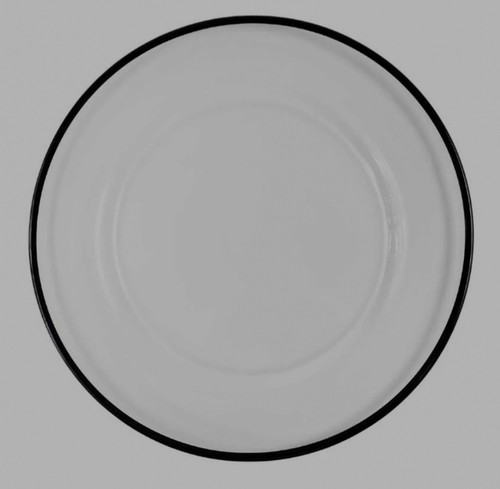 Set black rimmed glass - set, 4
